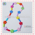 Neno color fashion plastic beaded necklace for children , kids jewellery